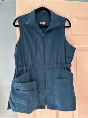 Wonder Flex Teal Utility Vest with Multiple Pockets